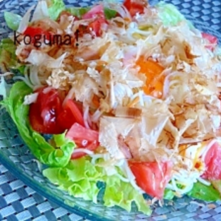 暑い日に!ポン酢で簡単そうめんサラダ
